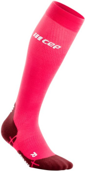 Run-Ultralight-Socks-pink-darkred-WP207Y-front-1