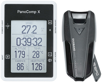 Велокомпьютер с датчиком скорости и каденса TOPEAK PanoComp X Bluetooth Smart